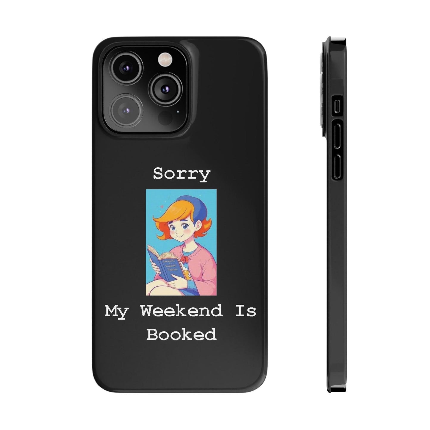 Booked 1 (Black) - Slim Phone Cases - Better Mode