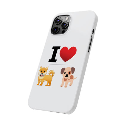 I Heart Dogs - Slim Phone Cases