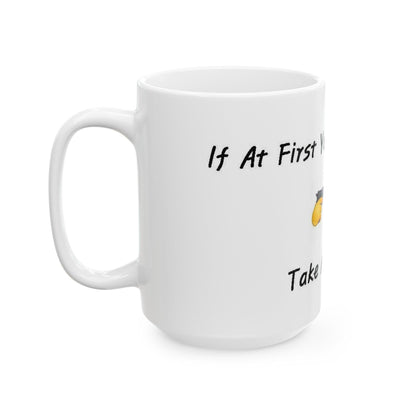 Hostage (White) - Ceramic Mug, (11oz, 15oz) - Better Mode