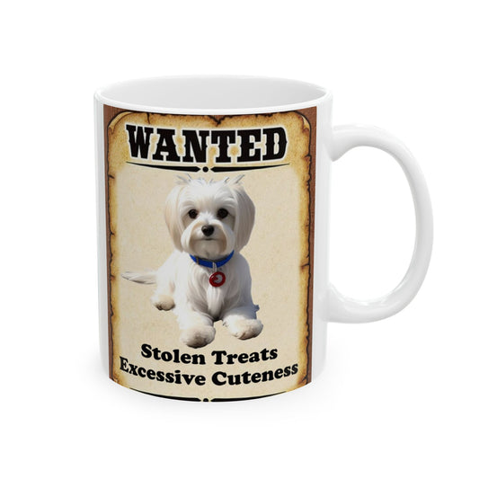 Wanted Poster Ceramic Mug - Maltese