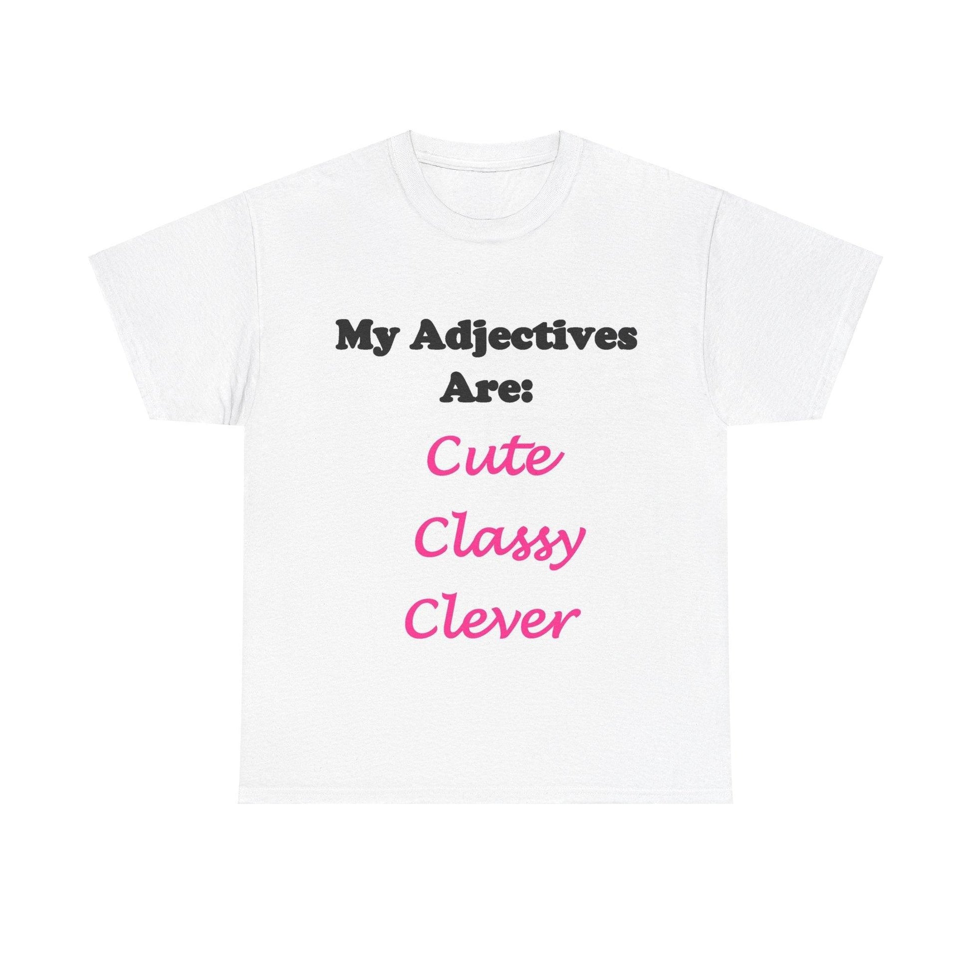 Cute (White) - Unisex Heavy Cotton Tee - Better Mode