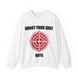 Shoot Shot (White) - Unisex Heavy Blend™ Crewneck Sweatshirt