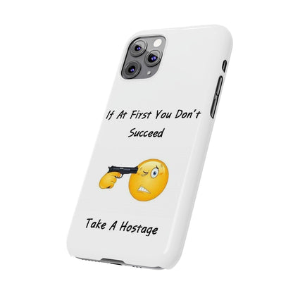 Hostage (White) - Slim Phone Cases - Better Mode