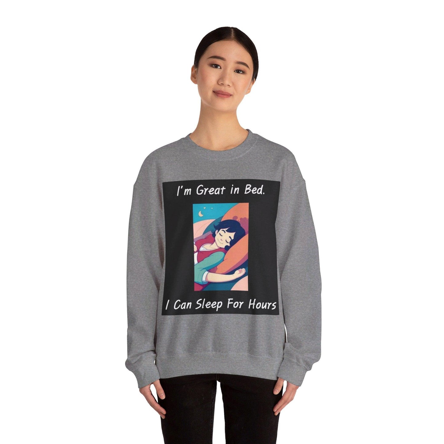 Great In Bed - Unisex Heavy Blend™ Crewneck Sweatshirt