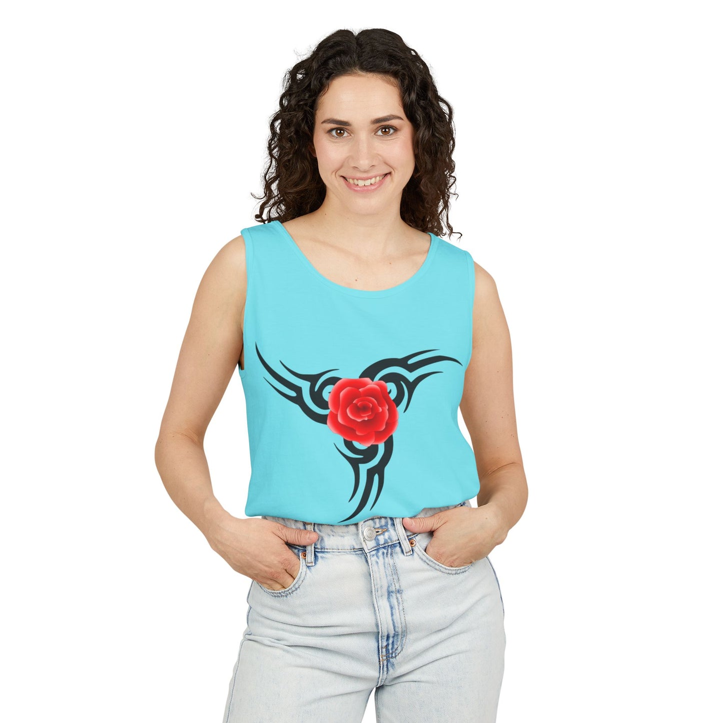 Rose Spiral Tank Top
