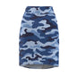 Blue Camo Women's Pencil Skirt