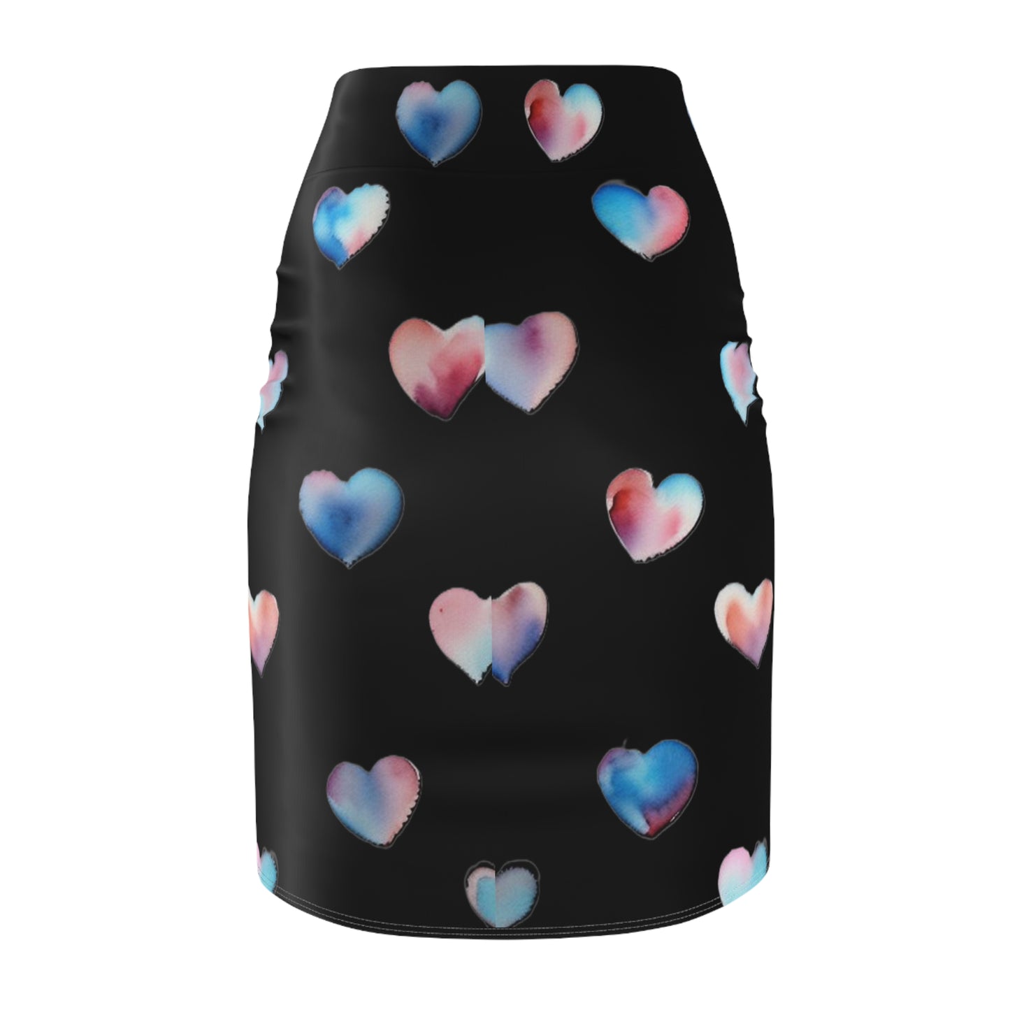 Heart Pattern Women's Pencil Skirt