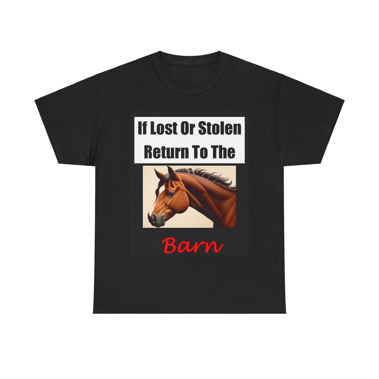 Lost Stolen Barn (Black) - Unisex Heavy Cotton Tee - Better Mode