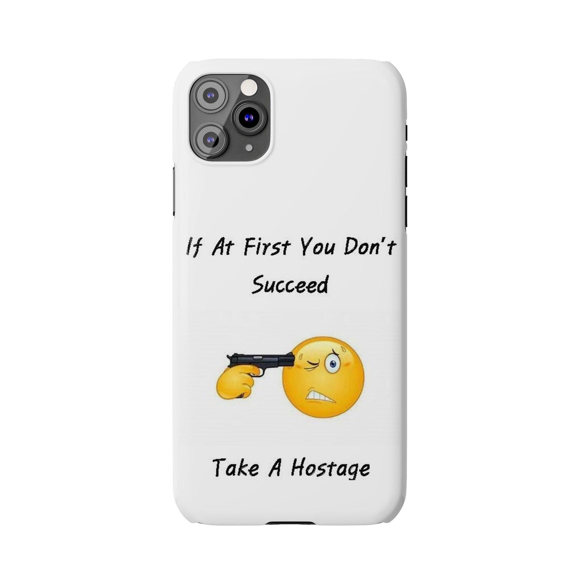 Hostage (White) - Slim Phone Cases - Better Mode