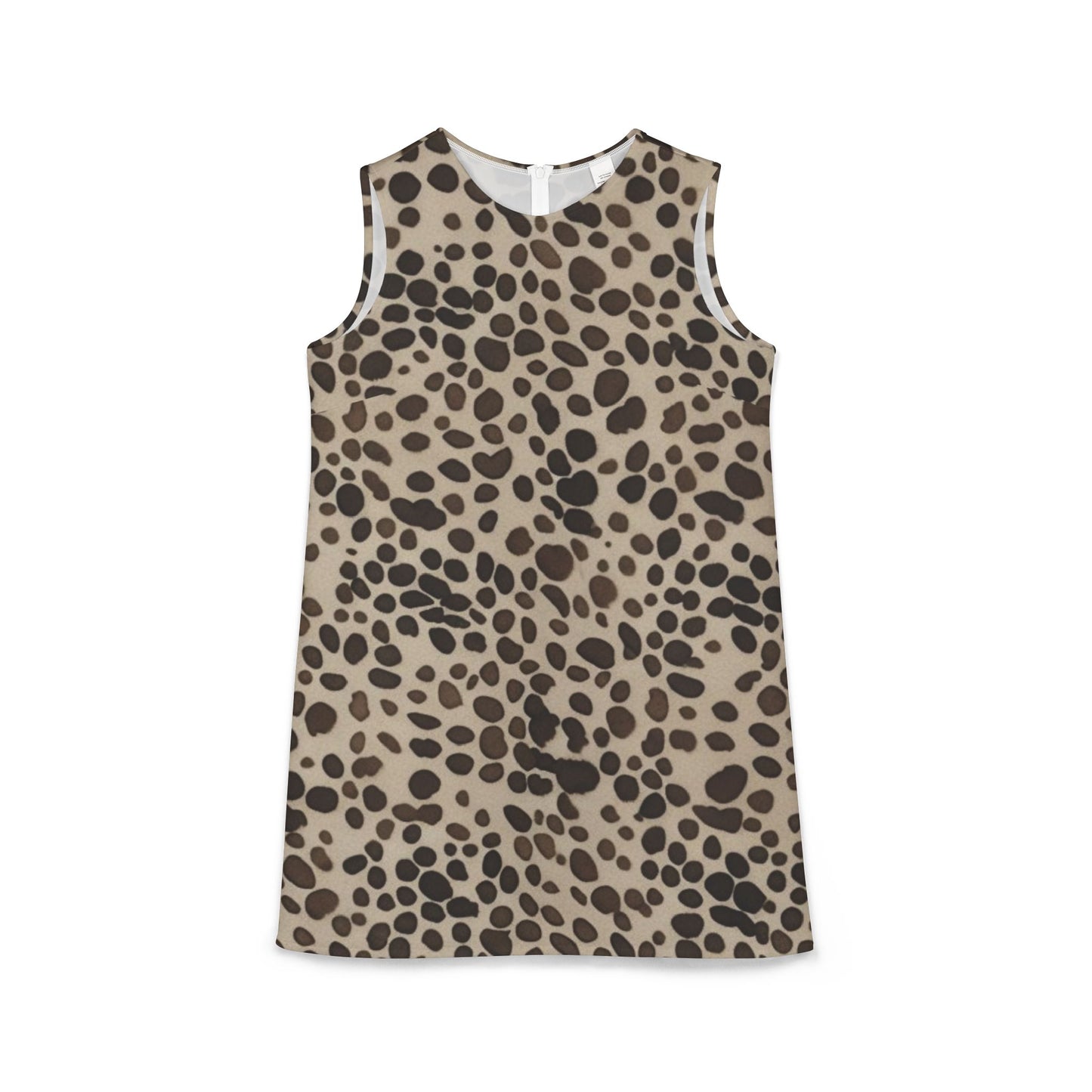 Leopard Print A-line Sleeveless Dress