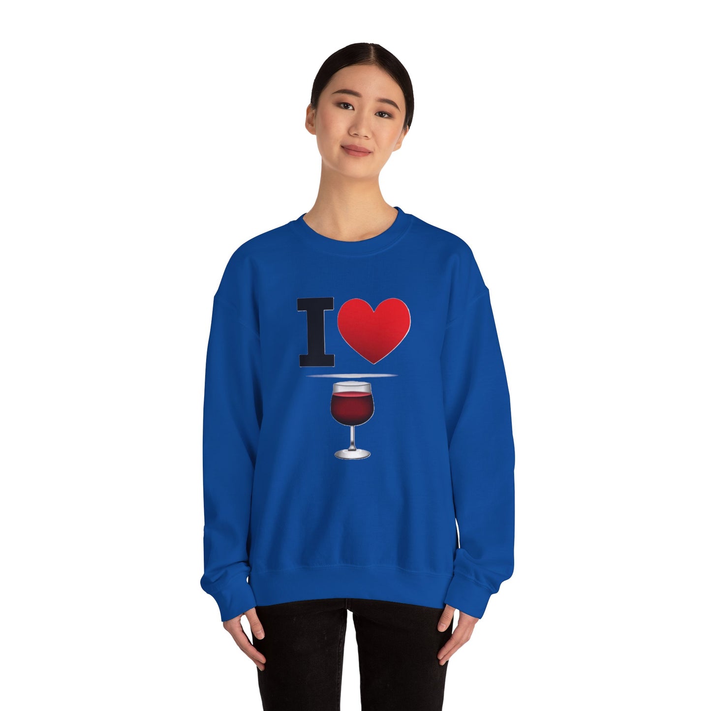 I Heart Wine - Crewneck Sweatshirt