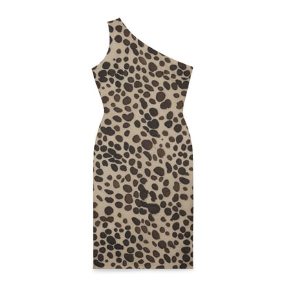 Leopard Print Shoulder Dress