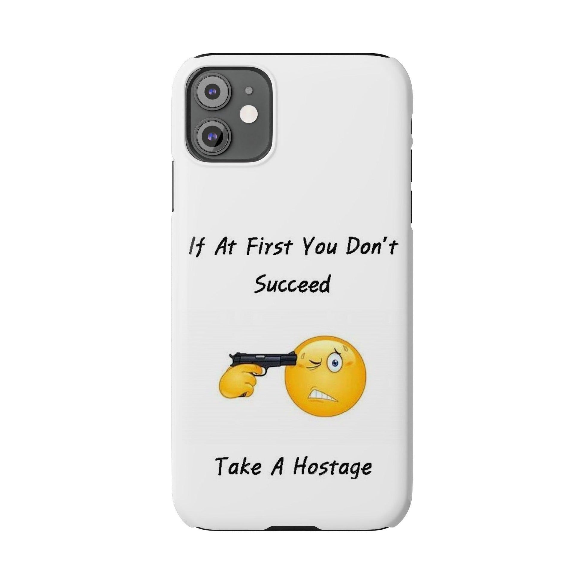 Hostage (White) - Slim Phone Cases - Better Mode