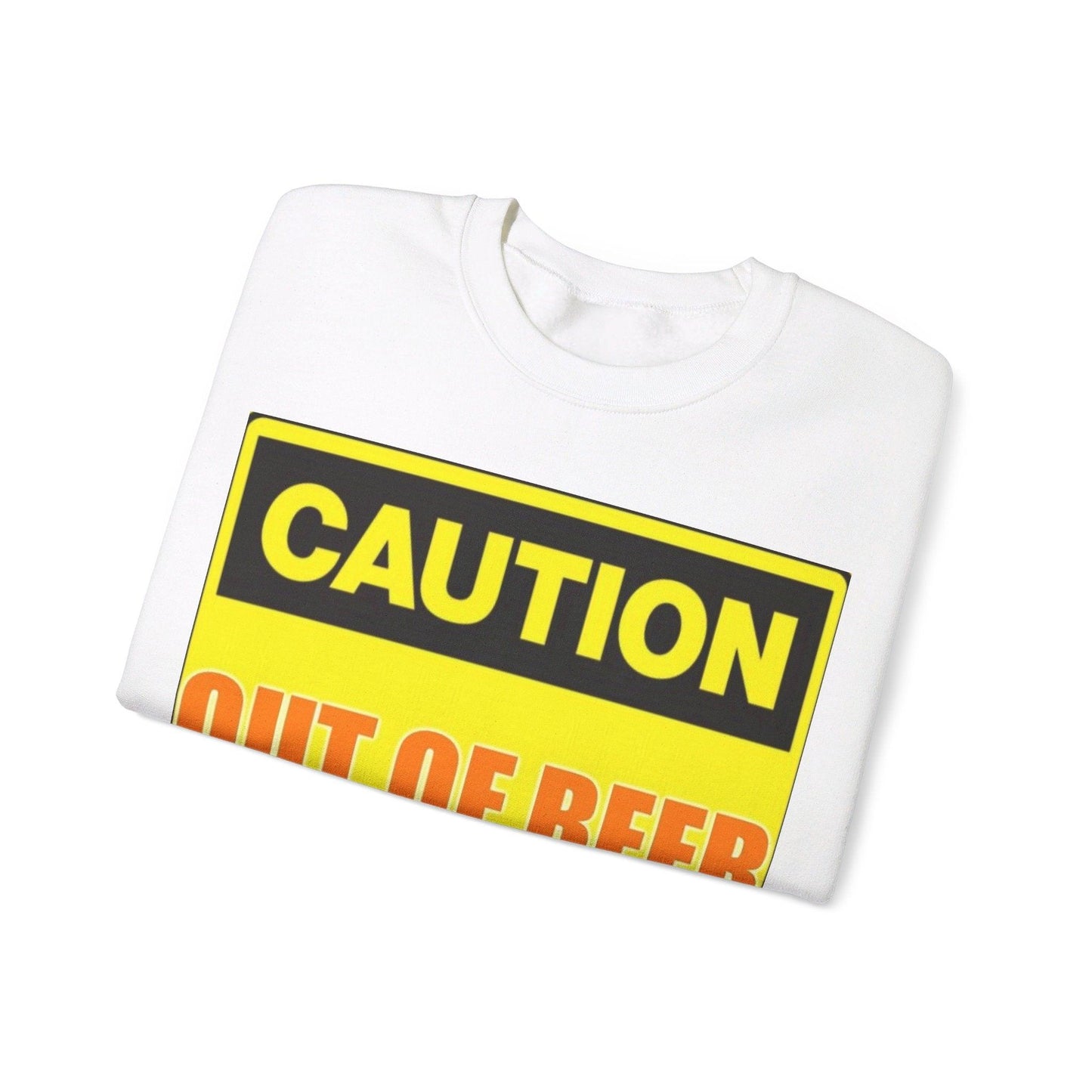 Caution Beer - Unisex Heavy Blend™ Crewneck Sweatshirt