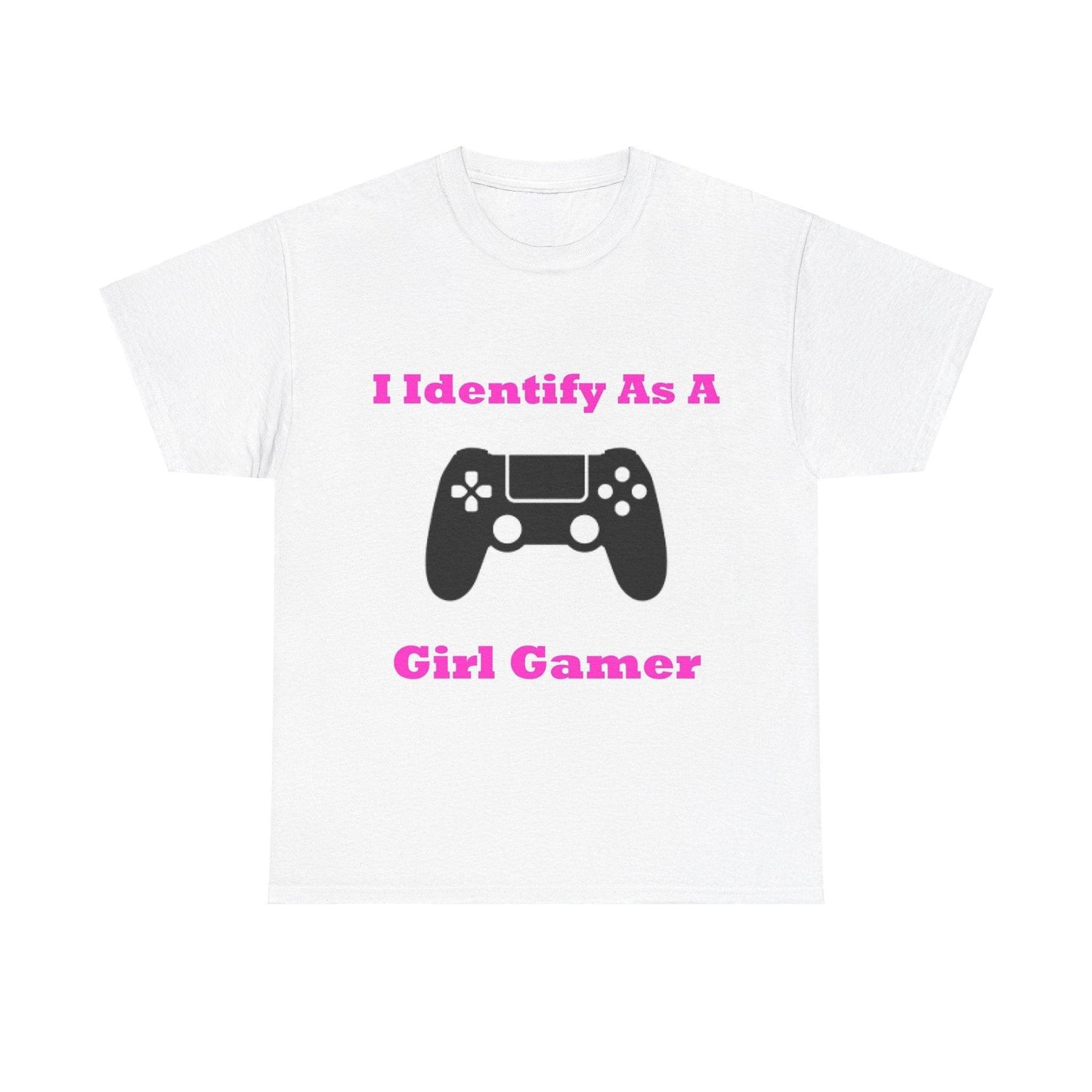 Girl Gamer (White) - Unisex Heavy Cotton Tee - Better Mode