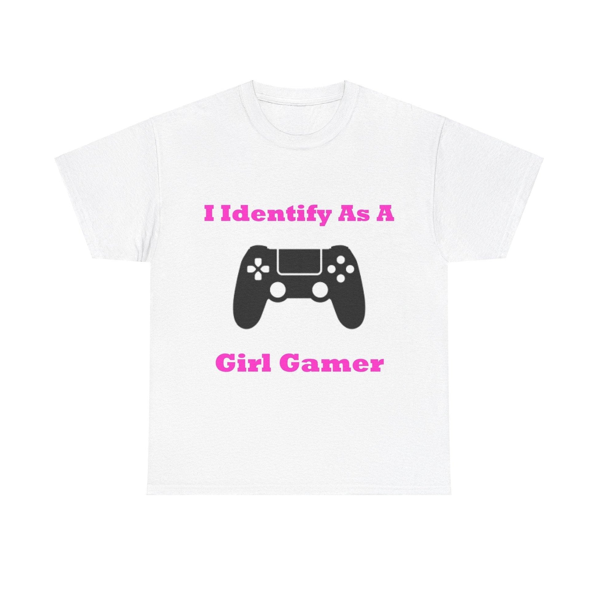 Girl Gamer (White) - Unisex Heavy Cotton Tee - Better Mode