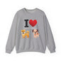 I Heart Dogs - Crewneck Sweatshirt