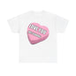 Candy Heart "Love You, JK" - Unisex Heavy Cotton T-Shirt - Better Mode