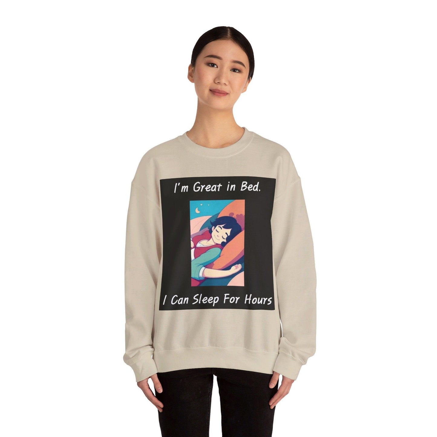 Great In Bed - Unisex Heavy Blend™ Crewneck Sweatshirt