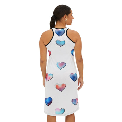 Women's Racerback Dress - Hearts