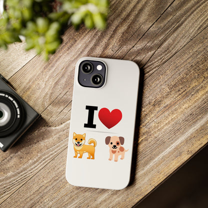 I Heart Dogs - Slim Phone Cases