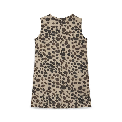 Leopard Print A-line Sleeveless Dress