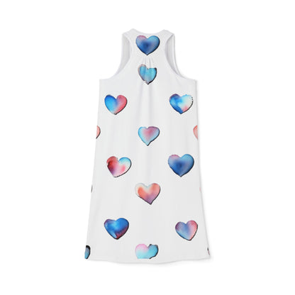 Women's Racerback Dress - Hearts