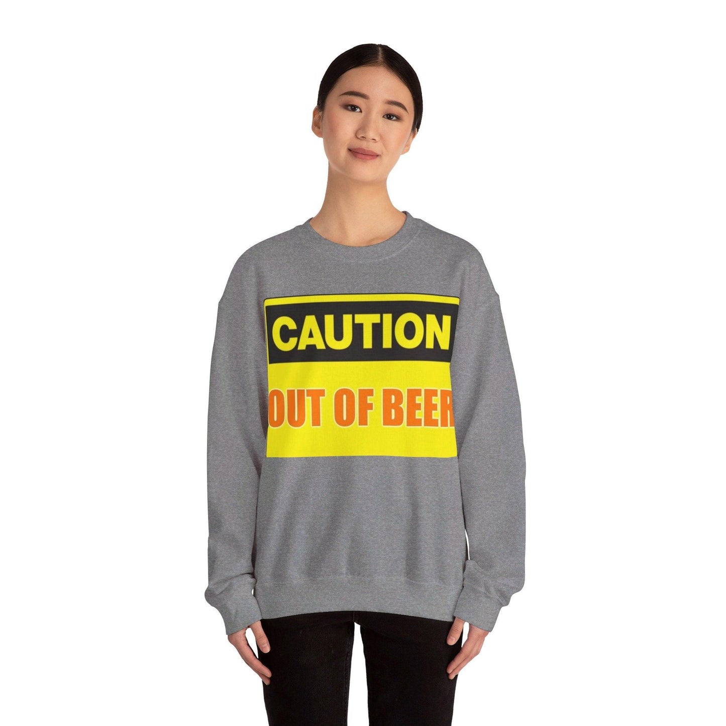 Caution Beer - Unisex Heavy Blend™ Crewneck Sweatshirt