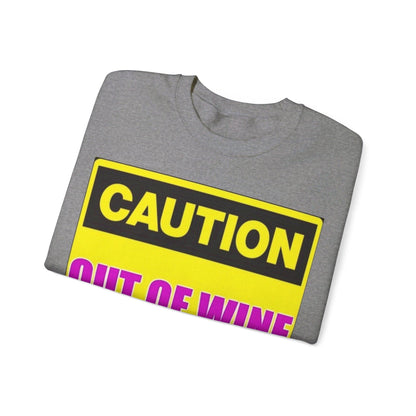 Caution Wine - Unisex Heavy Blend™ Crewneck Sweatshirt