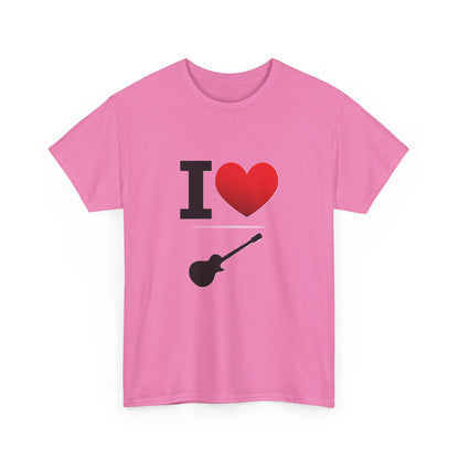 I Heart Guitar - Unisex Heavy Cotton T-Shirt - Better Mode