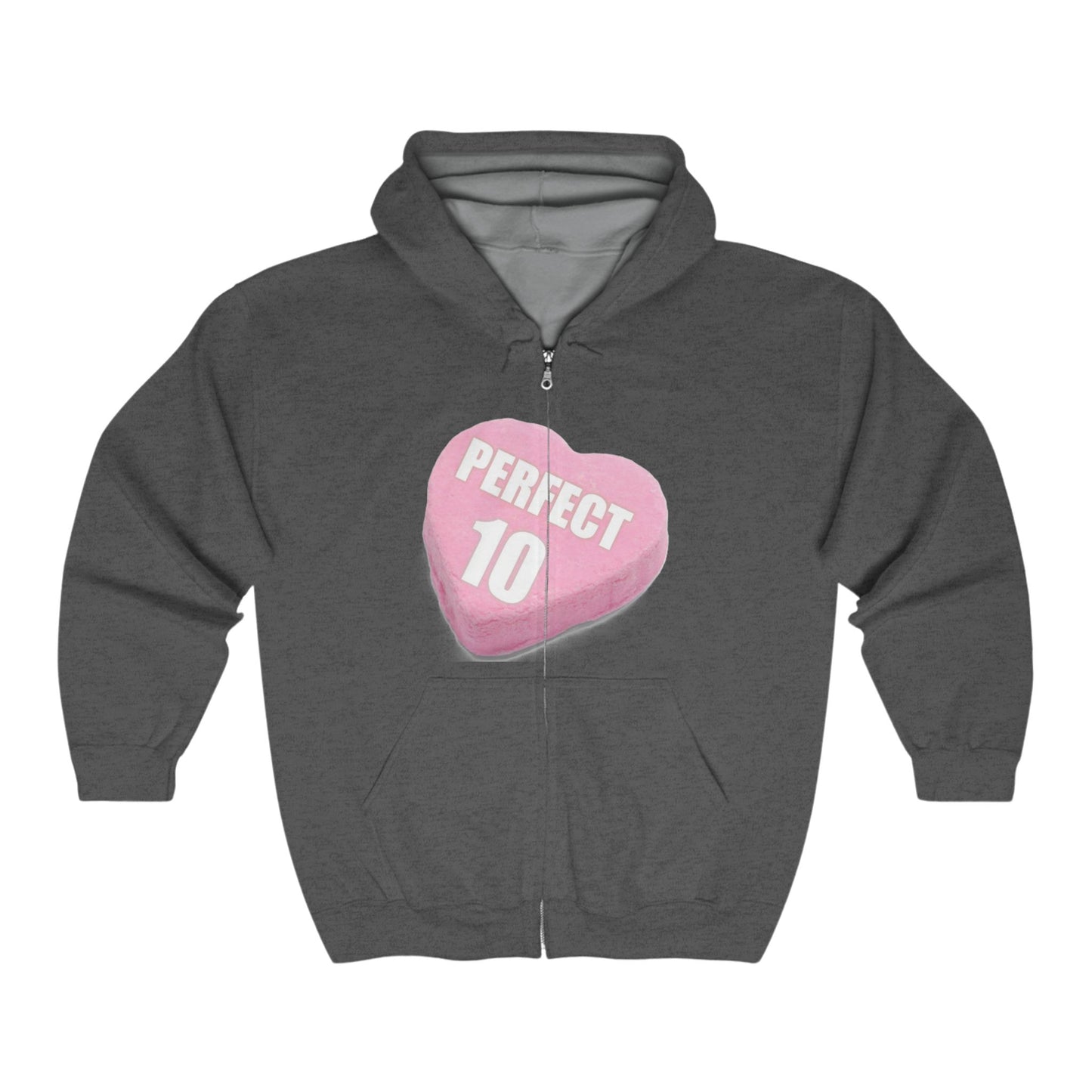 Candy Heart - Perfect 10 - Full Zip Hooded Sweatshirt