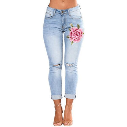 Women's Jeans - Ripped Cut - Slim Fit