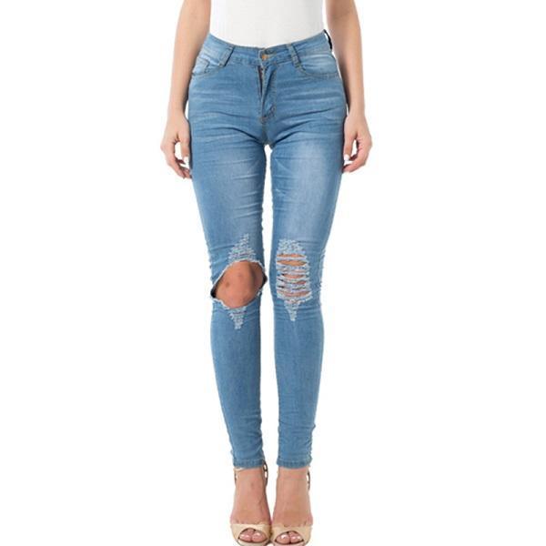 Women's Jeans - Ripped Cut - Slim Fit