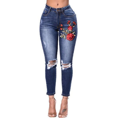 Women's Jeans - Ripped Cut - Slim Fit