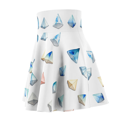 Triangle Pattern Skater Skirt