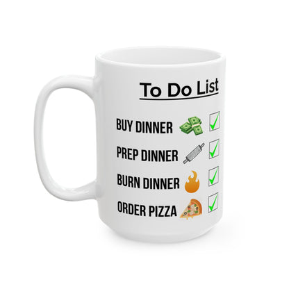 To Do List "Dinner" Ceramic Mug