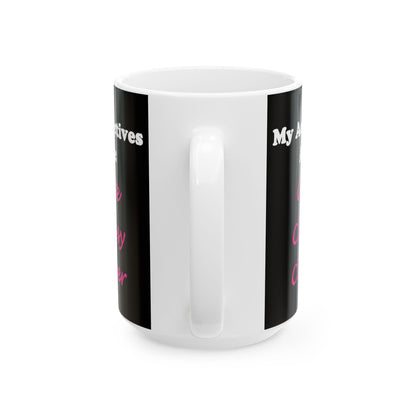 Cute (Black) - Ceramic Mug, (11oz, 15oz)