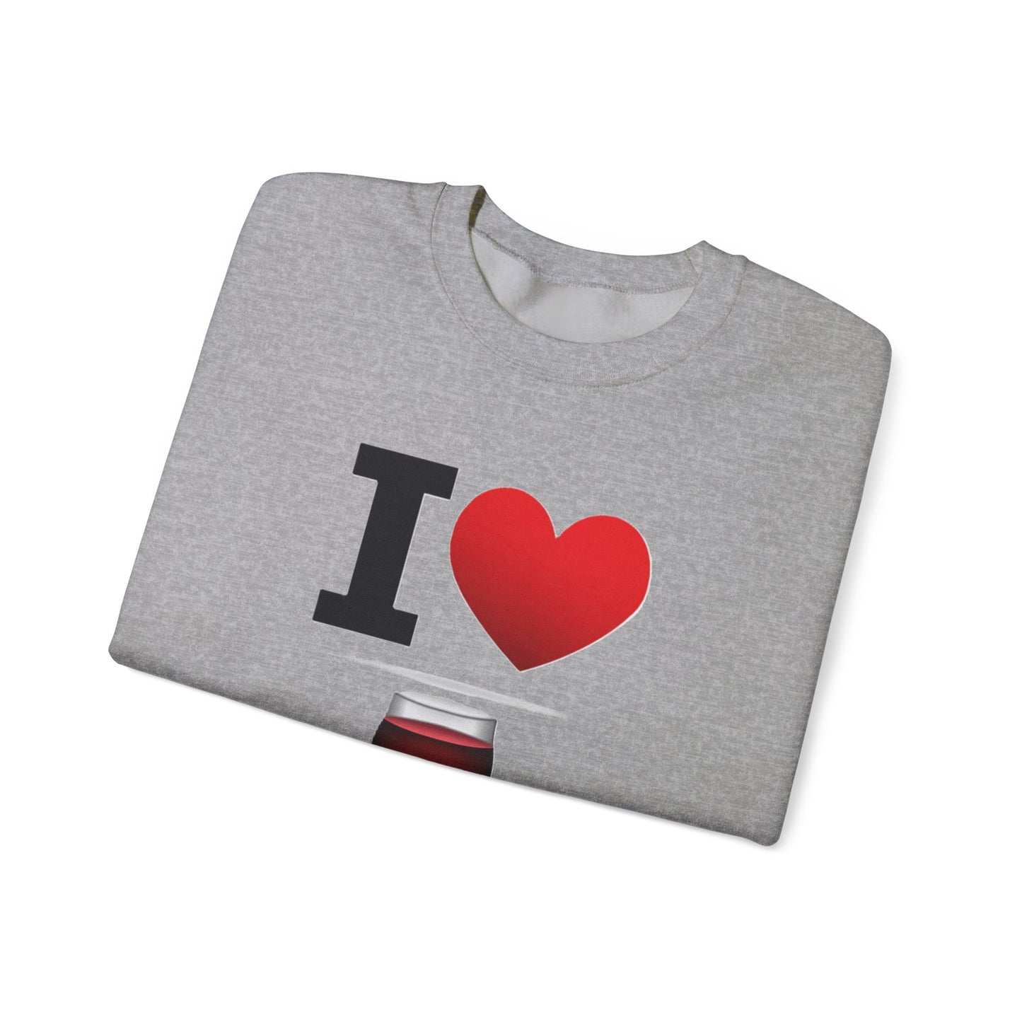 I Heart Wine - Crewneck Sweatshirt