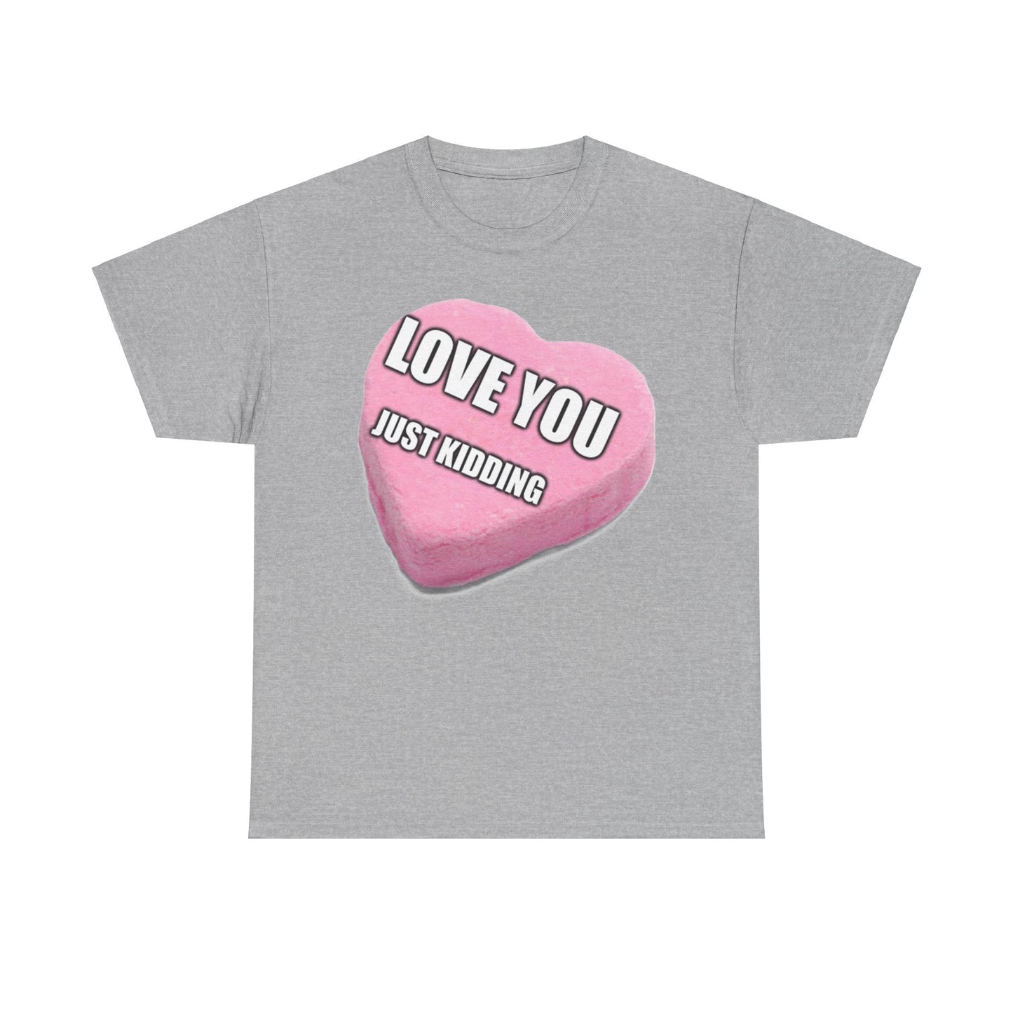 Candy Heart "Love You, JK" - Unisex Heavy Cotton T-Shirt - Better Mode