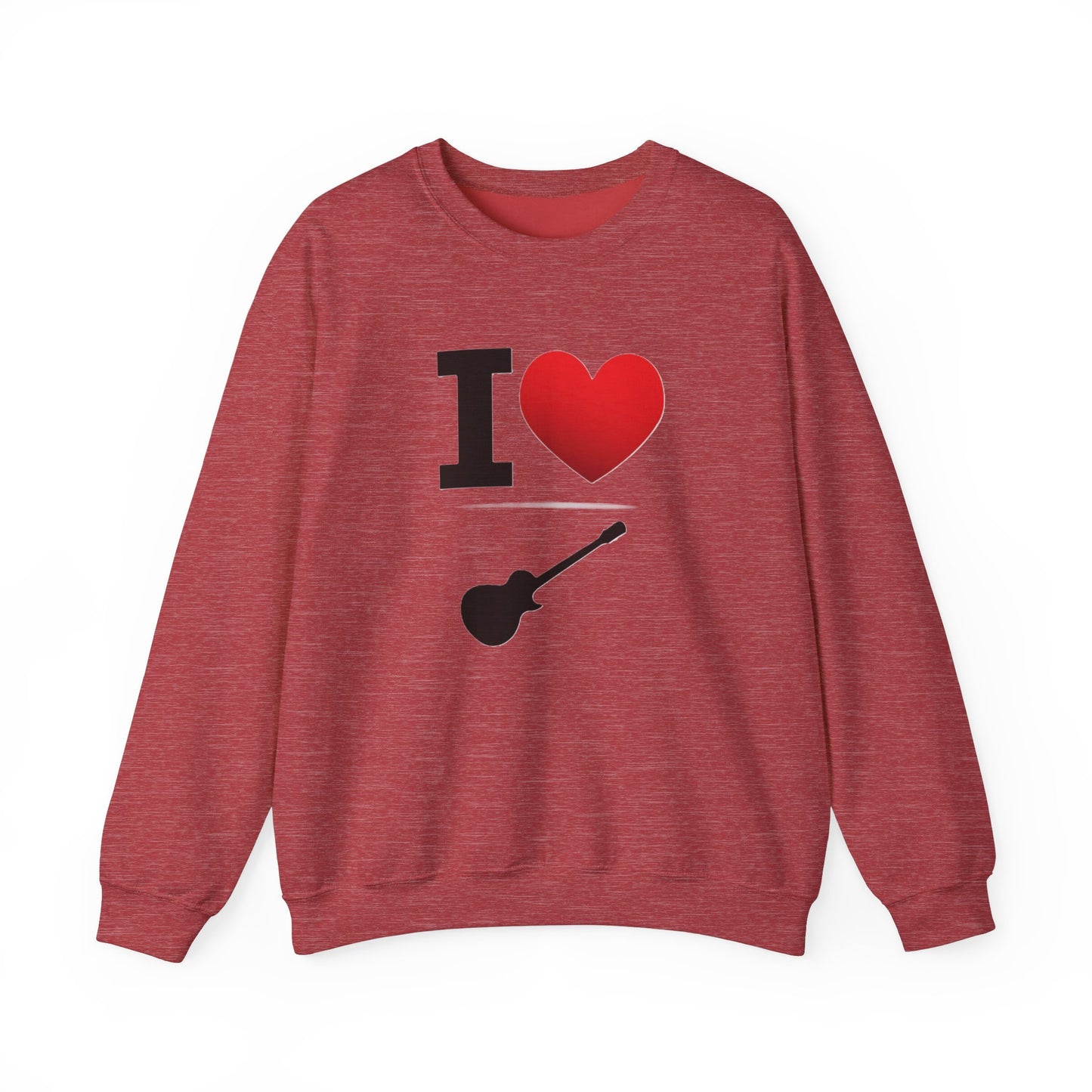 I Heart Guitar - Crewneck Sweatshirt - Better Mode