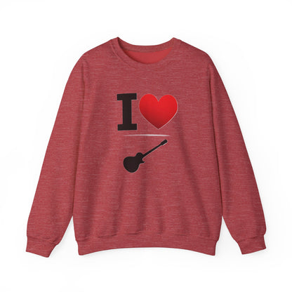 I Heart Guitar - Crewneck Sweatshirt - Better Mode