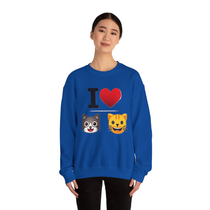 I Heart Cats - Crewneck Sweatshirt