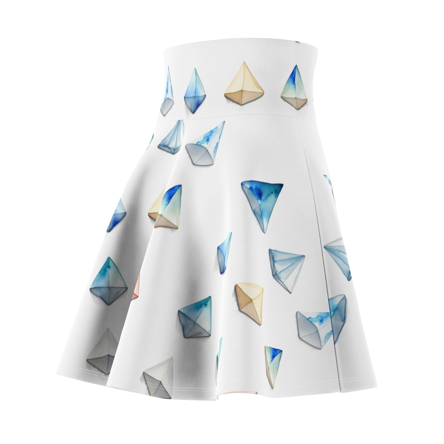 Triangle Pattern Skater Skirt