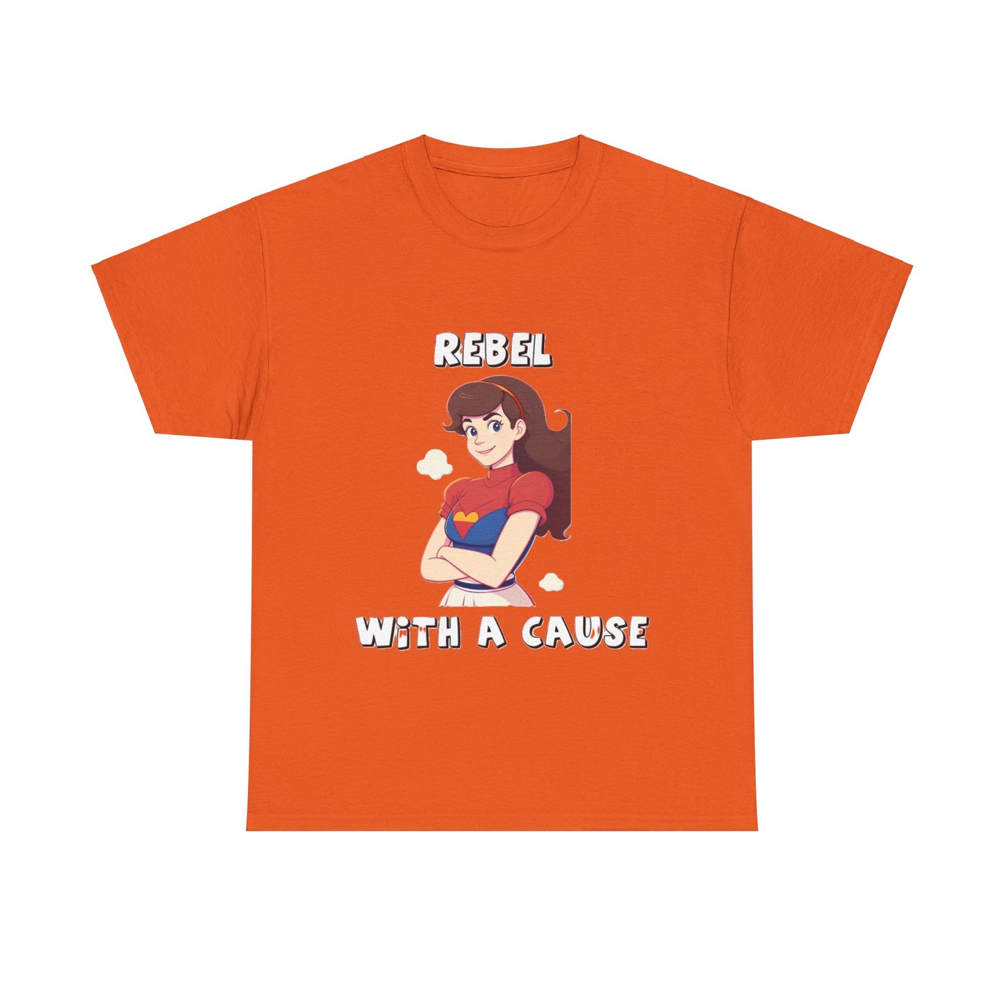 Rebel with A Cause - Unisex Heavy Cotton T-Shirt