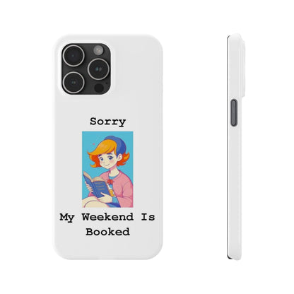 Booked 1 (White) - Slim Phone Cases - Better Mode