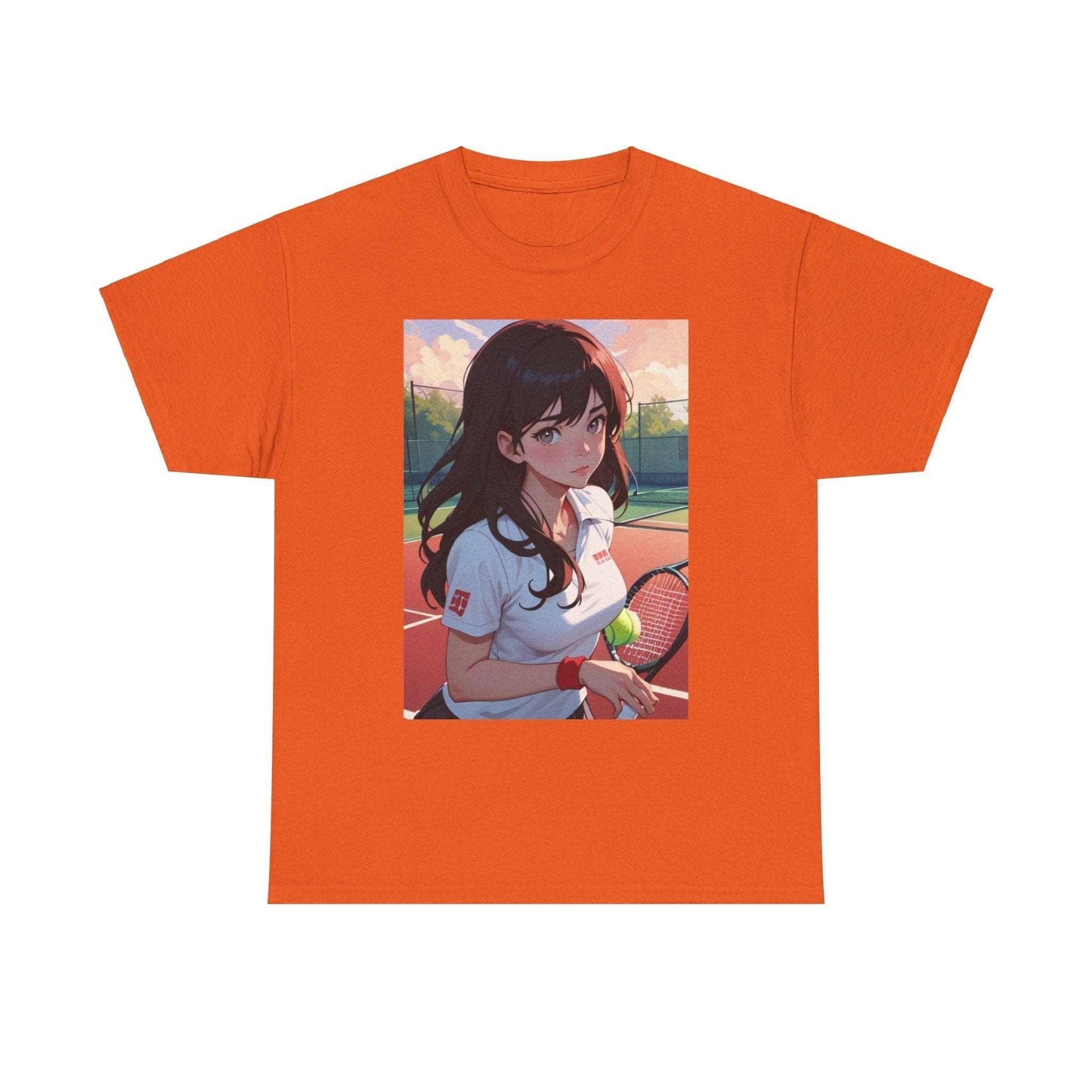 Anime Tennis 5 - Unisex Heavy Cotton T-Shirt