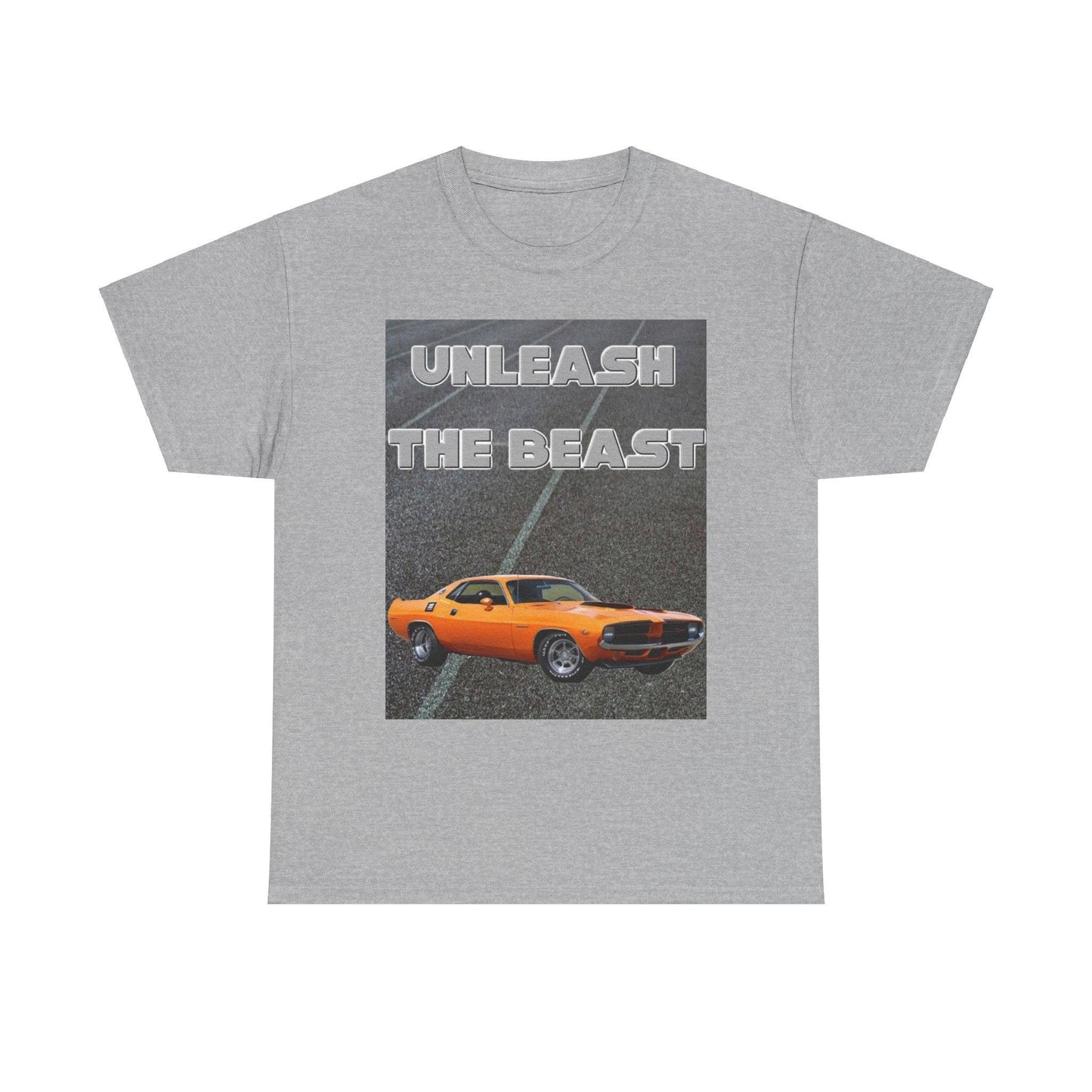 Unleash The Beast Classic Cars Orange - Unisex Heavy Cotton T-Shirt