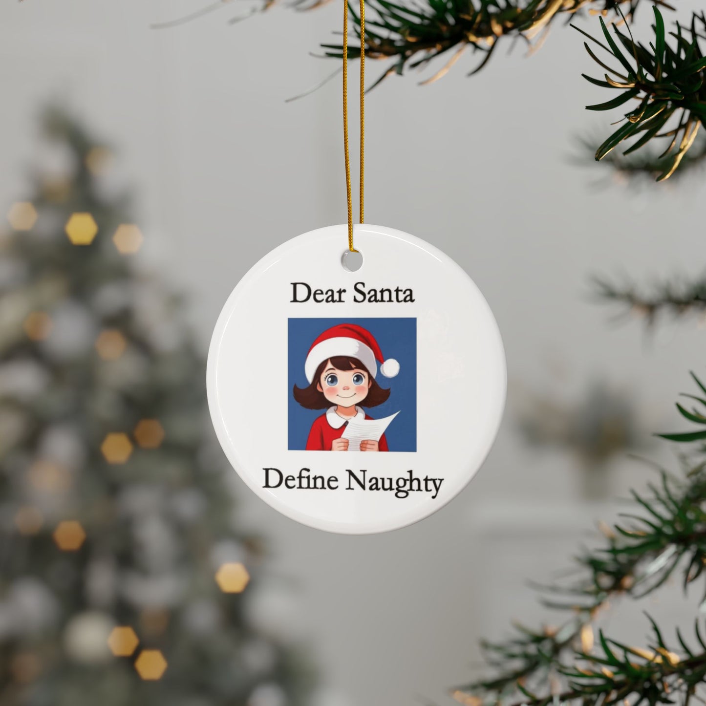 Christmas - Dear Santa 1 - Ceramic Ornaments - Better Mode