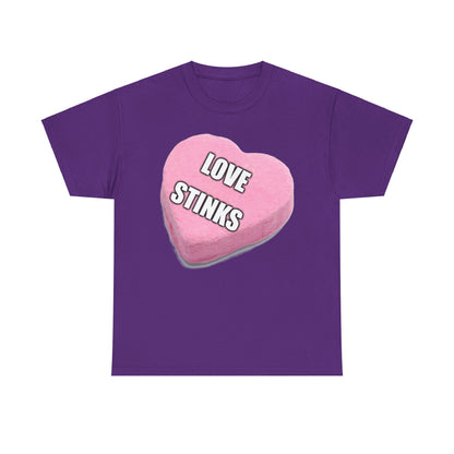 Candy Heart "Love Stinks" - Unisex Heavy Cotton T-Shirt - Better Mode