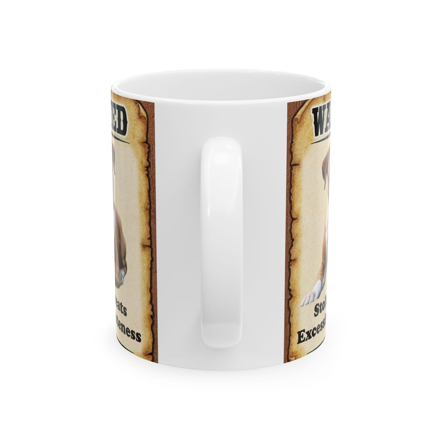 Wanted Poster Ceramic Mug - Boxer Breed